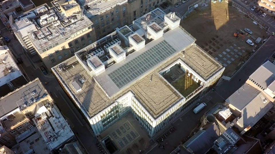 New Biochemistry Building Oxford Aerial Drone