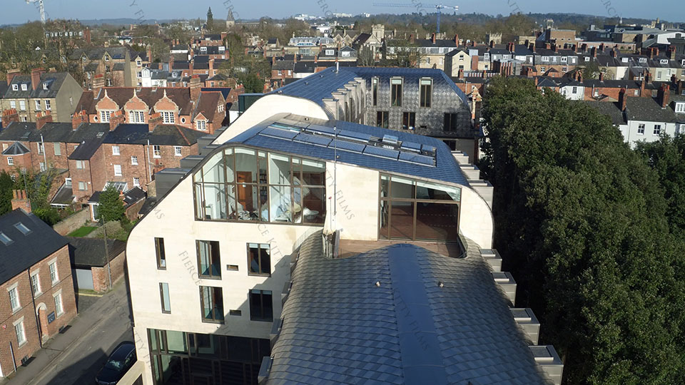 Exeter College Cohen Quad Oxford Aerial Drone